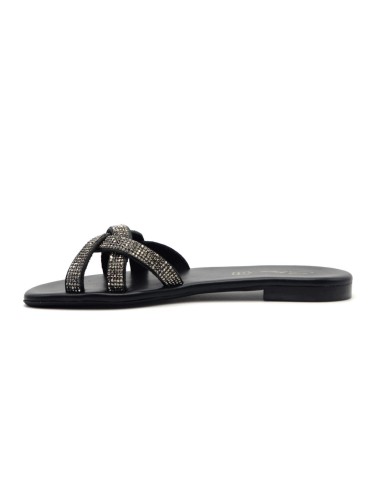 S. Piero sandale élégante pour femme avec bande en strass