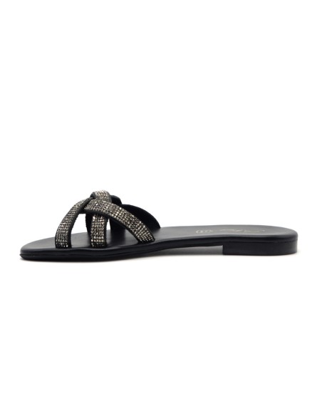 S. Piero elegante Damen-Slipper-Sandale mit Strassband