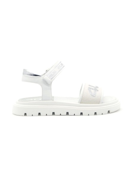 4US by Paciotti sandale multi logo pour fille avec bande scintillante