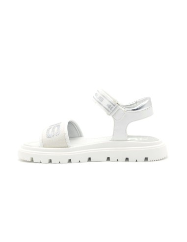 4US by Paciotti sandale multi logo pour fille avec bande scintillante