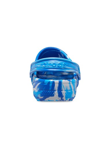 Zueco infantil Crocs Classic Marbled Clog T con correa ajustable