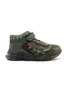 Baskets montantes pour enfants modèle T-Rex Mid Bull Boys en daim avec lumières