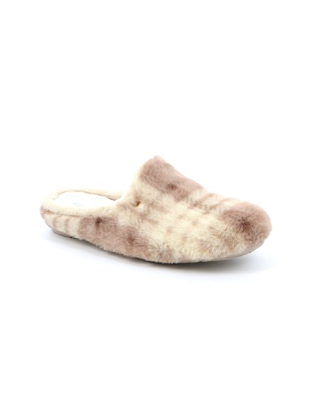 Grunland Faye women's slipper in plush effect fabric