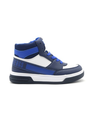 Sneaker garçon Bikkembergs avec logo sur le talon et le rabat