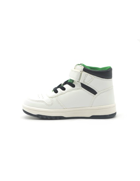 Zapatilla infantil Bikkembergs con logo en el lateral y en la solapa