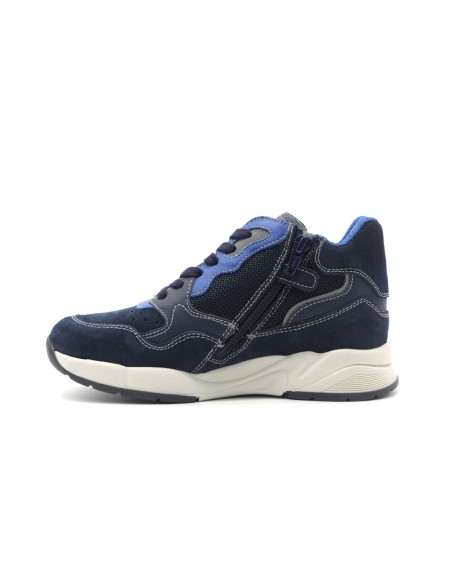 Nero Giardini sneaker Made in Italy ragazzo in camoscio e tessuto