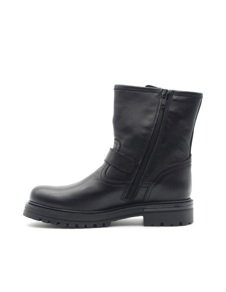 Nero Giardini stivaletto biker Made in Italy ragazza in pelle