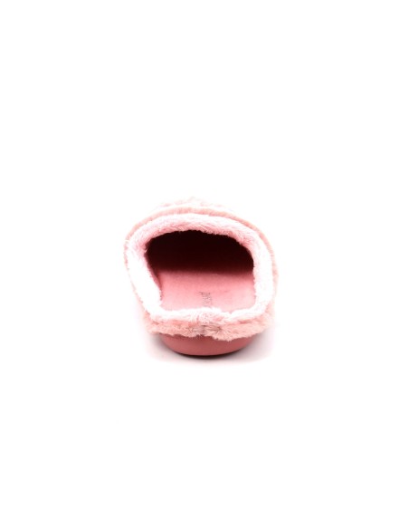 Babouche femme modèle Grunland Gaye en tissu chaud effet peluche