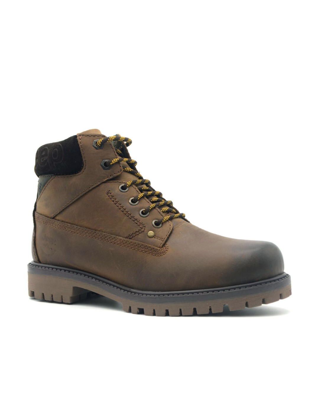 Scarponcino Da Uomo Jeep Kauai Wallabee Mid - Colore Marrone, Modello JM52042A, Comodo E Robusto