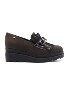 Donna Serena mocassino Made in Italy donna con zeppa