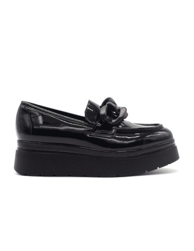 Comart mocassino Made in Italy donna in vernice con zeppa