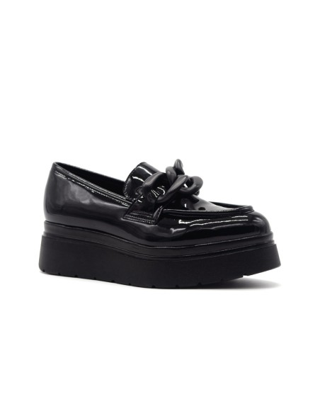 Comart mocassino Made in Italy donna in vernice con zeppa