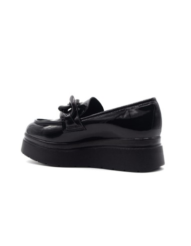 Comart mocassino Made in Italy donna in vernice con zeppa