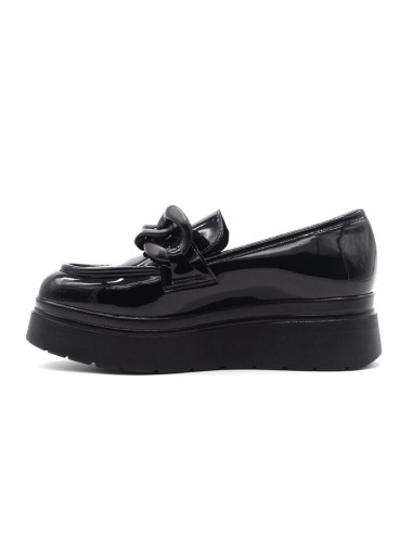 Mocasín de mujer Comart Made in Italy de charol con cuña