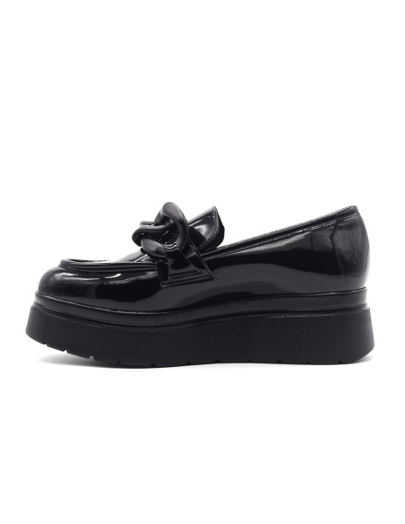 Comart mocassino Made in Italy donna in vernice con zeppa