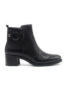 Bottine femme en cuir à talon bas Cinzia Soft