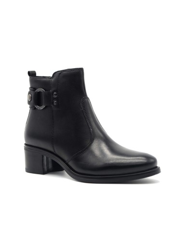 Bottine femme en cuir à talon bas Cinzia Soft