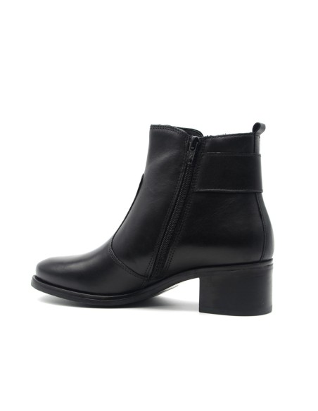 Cinzia Soft Damen-Stiefelette aus Leder mit niedrigem Absatz