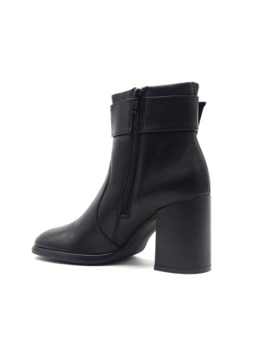 Cafe' Noir tronchetto donna in pelle con maxi fibbia