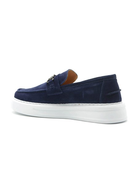 Exton mocassino sportivo Made in Italy uomo in camoscio