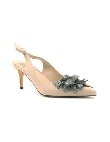 Comart elegant velvet slingback