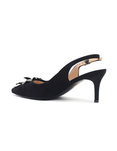 Comart elegant velvet slingback