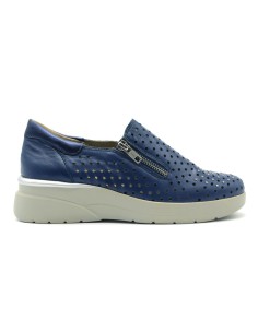 Melluso Walk slip on in lasered leather