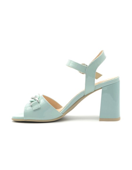Nero Giardini sandale en cuir verni avec talon