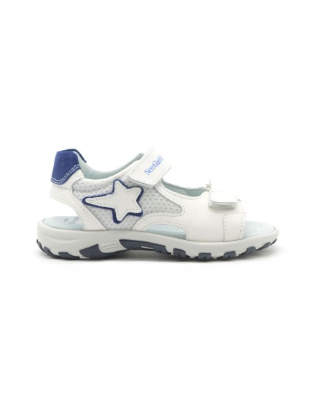 Nero Giardini sandalo Made in Italy bambino in pelle e tessuto