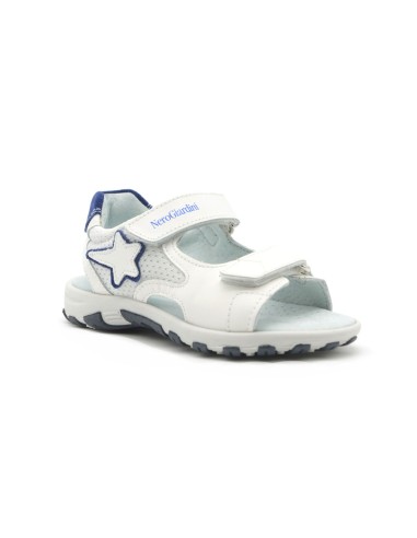 Nero Giardini sandalo Made in Italy bambino in pelle e tessuto