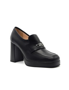 Nero Giardini mocassino Made in Italy donna in pelle con tacco 2