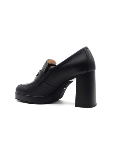 Nero Giardini Mocasín mujer de piel con tacón Made in Italy