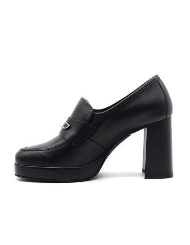 Nero Giardini mocassino Made in Italy donna in pelle con tacco