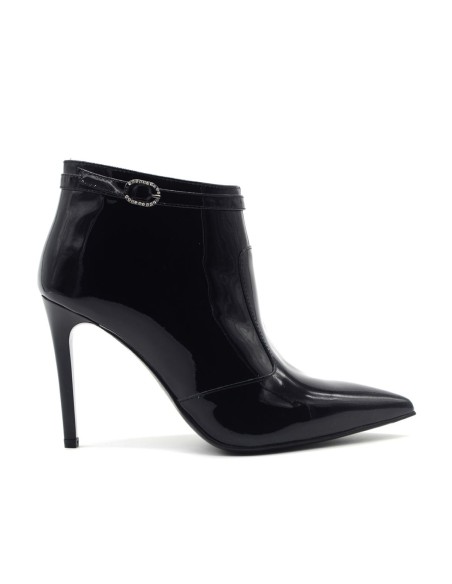 Nero Giardini élégantes bottines pour femme en cuir verni Made in Italy