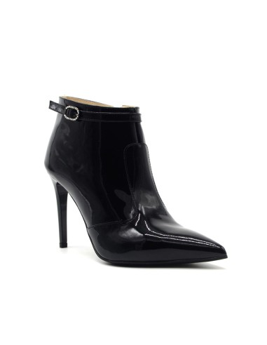 Nero Giardini tronchetto elegante Made in Italy donna in vernice