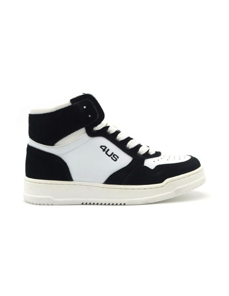 Hoher Jungen-Sneaker von 4US by Paciotti aus Öko-Leder und Wildleder