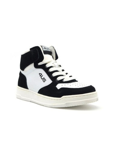 Hoher Jungen-Sneaker von 4US by Paciotti aus Öko-Leder und Wildleder