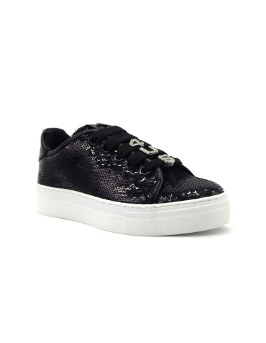 4US by Paciotti Mädchen-Sneaker aus Stoff mit Pailletten