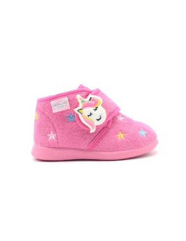 Grunland Daly baby girl first step slipper in fabric