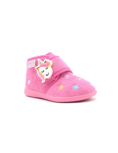 Chausson premiers pas Grunland Daly pour fille en tissu