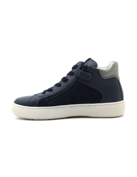 Nero Giardini Baskets montantes Made in Italy en cuir pour garçon