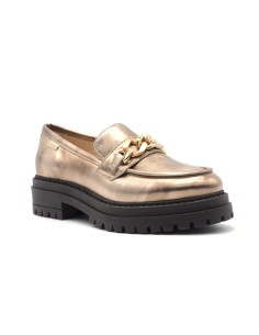 Nero Giardini women's Made in Italy moccasin in metallic leather 2