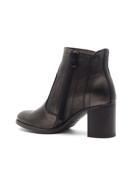 Nero Giardini Bottine pour femme Made in Italy en cuir métallisé