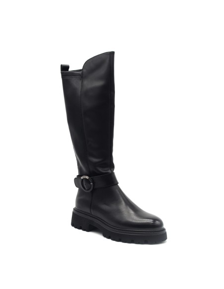 Botte de sport femme Keys en cuir et tissu stretch