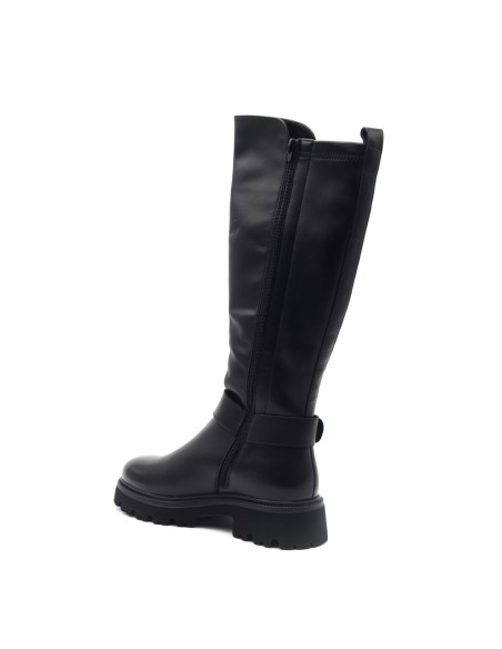 Botte de sport femme Keys en cuir et tissu stretch
