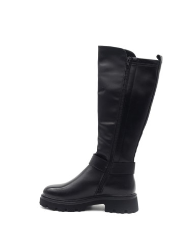 Botte de sport femme Keys en cuir et tissu stretch