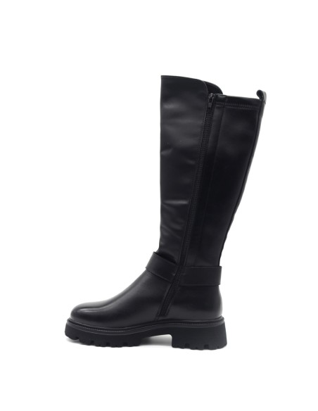 Botte de sport femme Keys en cuir et tissu stretch
