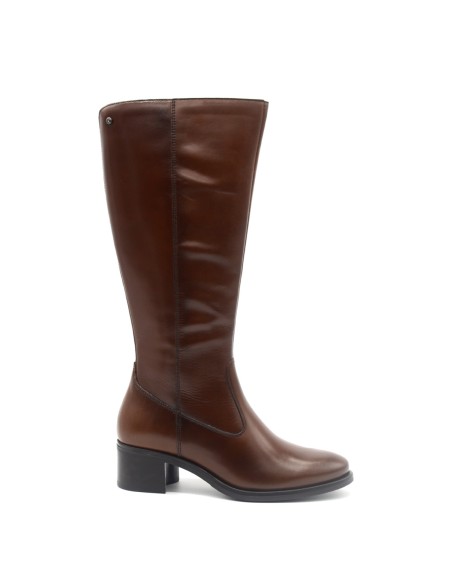 Botte d'équitation pour femme Keys en cuir avec tissu extensible