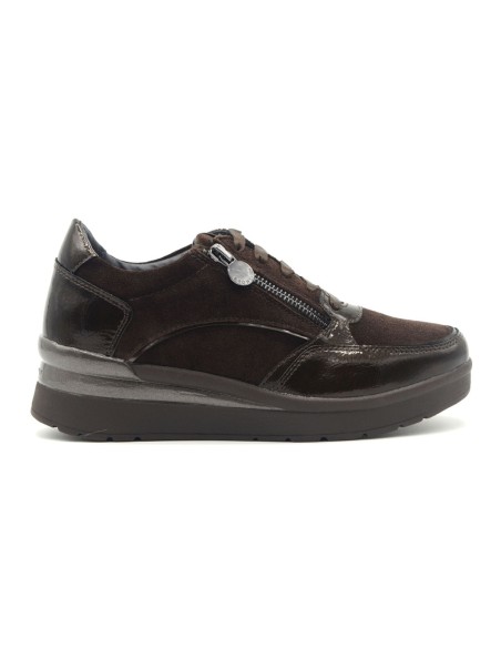 Stonefly modello Cream 58 sneaker donna in vernice e camoscio