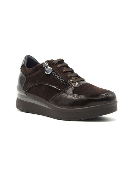Stonefly modello Cream 58 sneaker donna in vernice e camoscio